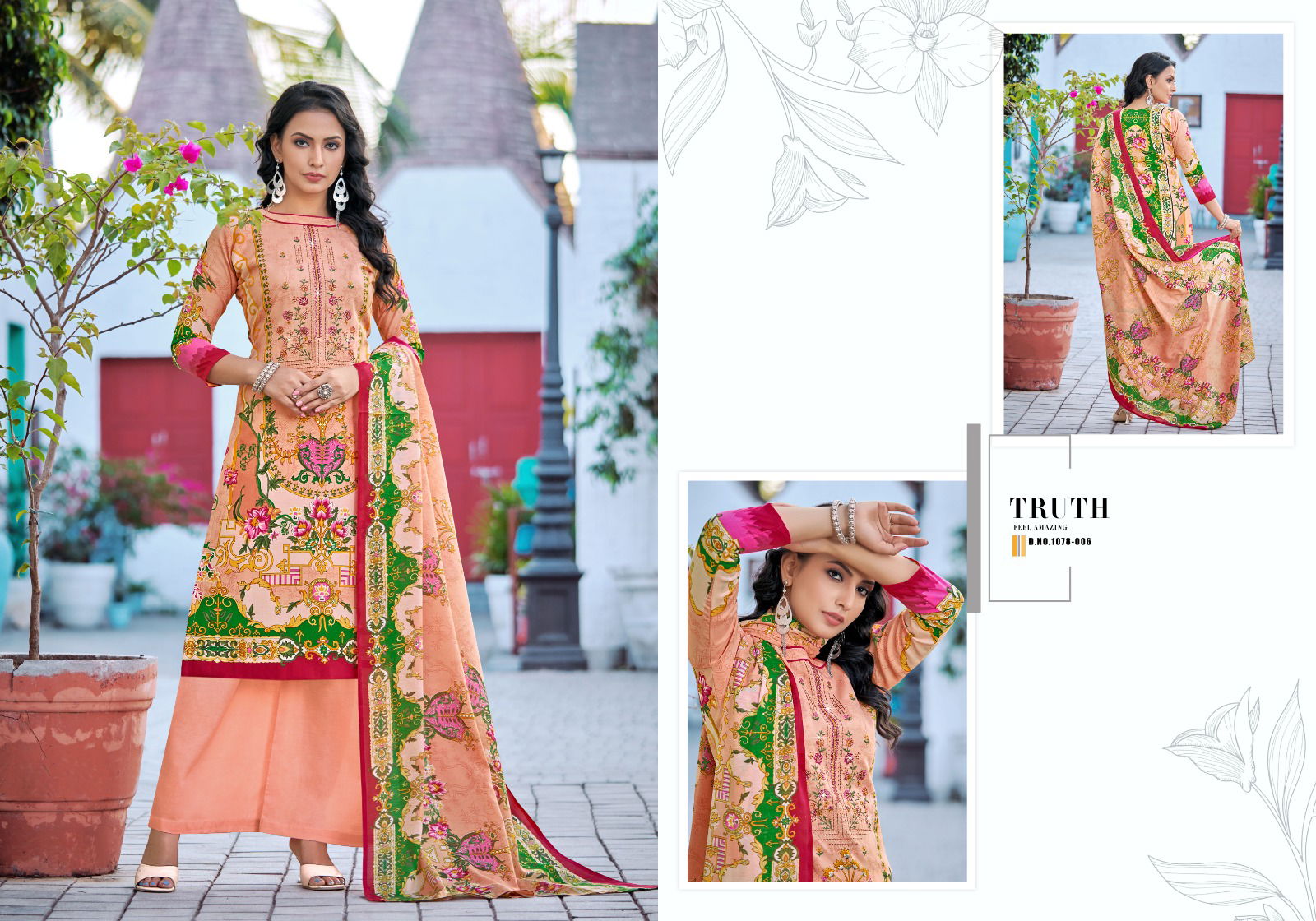 Mareena Vol 14 By Romani Cotton Dress Material Catalog